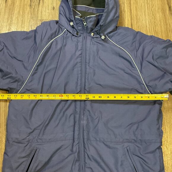 Pacific‎ Trail London Fog Fleece Lined Jacket Hooded Parka Coat Blue Size Large - Picture 11 of 13